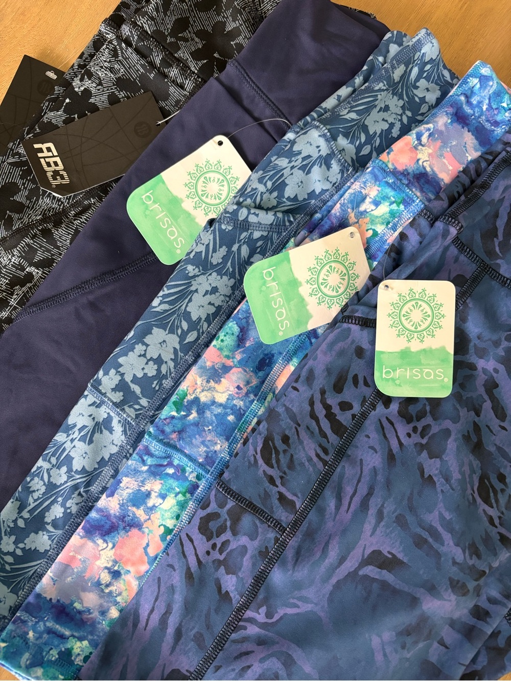 NWT Blue & Purple Athletic Leggings Lot (5)
